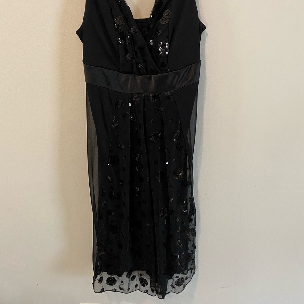 Ruby rox black dress with sequence details